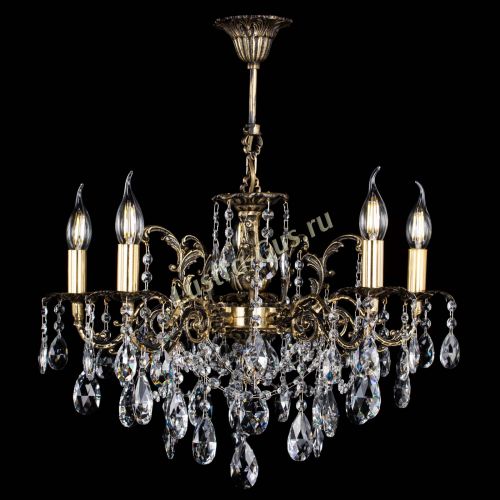 Люстра бронзовая Муза №5 журавлик Гусь Хрустальный