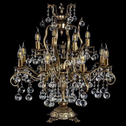 Настольная лампа Алфея №12 Шар Гусь Хрустальный