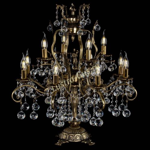 Настольная лампа Алфея №12 Шар Гусь Хрустальный