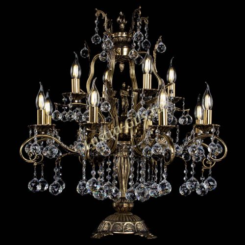 Настольная лампа Алфея №12 Шар Гусь Хрустальный