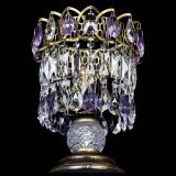 Настольная лампа Астра №1 под бронзу Фиолетовая