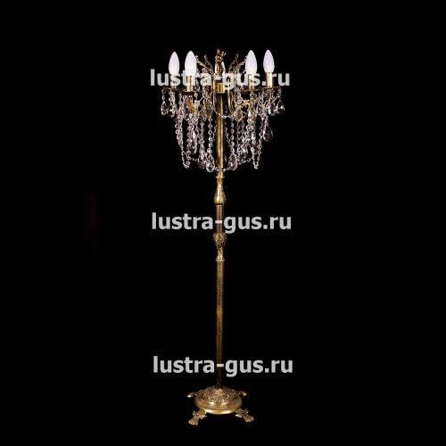 Торшер Изабелла 5 ламп Гусь Хрустальный